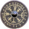 Wikingerschild nordische Mythologie Wikinger Symbole handbemalt rund Holz kampfbereit LARP mittelalterliches Schild