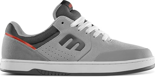 Etnies Marana - Ikonisk skate Pro, förstärkt Michelin Cup-sula, dagliga sneakers, 3 gånger mer hållbara, robustheten har ännu starkare, Grå grå röd, 41 EU