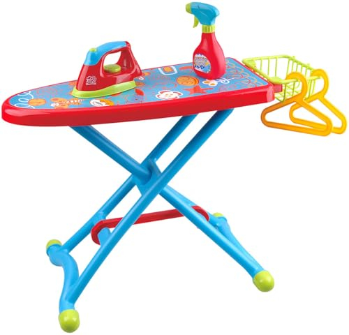 Bügel Spiel-Set 6-TLG. von PLAY Kinder Haushaltsset Bügelbrett Bügeleisen +2J