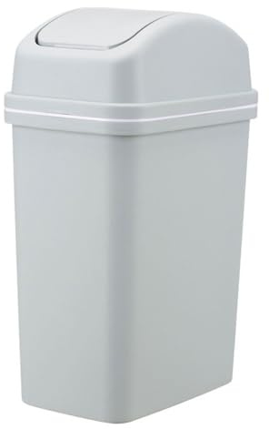 Cubo de basura moderno con tapa oscilante, cubo de basura con tapa superior para múltiples ajustes