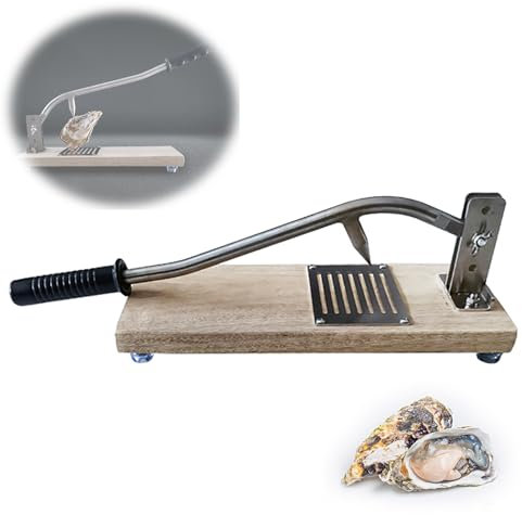 YAOLEXIA Máquina ajustable para abrir ostras, máquina abridora de almejas, herramientas de mariscos para buffet familiar de hotel, cuchillo profesional para abrir ostras