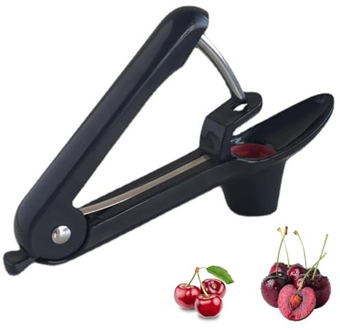 Cherry Pitter,Multi Cherry Stoner Tool Pit Remover,Olive Picker Fruit Cherries Seed Corer,Portable Multifunctional Professional Quick with Stainless Steel Pitting Device,for Hawthorn Cherrystone Plum