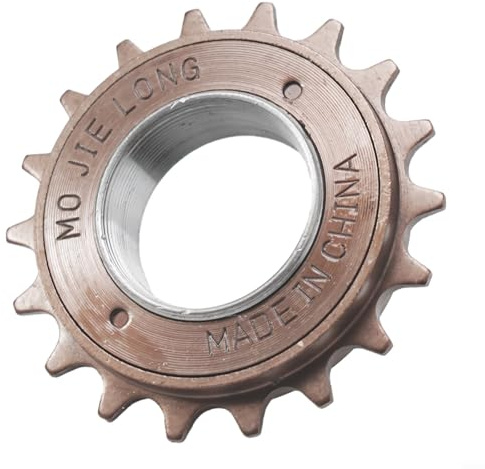 Piñón de acero de 35 mm 1/2 x 1/8 de una sola velocidad de 16 18 20 dientes para aplicaciones de carreras y bicicletas de engranaje fijo (18T)