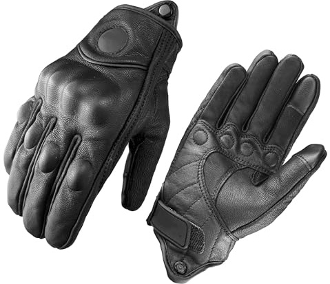 YYLUOYANG Guantes Moto Guantes de Motocicleta for Hombre y Mujer, Guantes Invierno Ciclismo, Motocross, Tallas S-3XL, XXL, protección Bicicleta(Non Perforated,M)