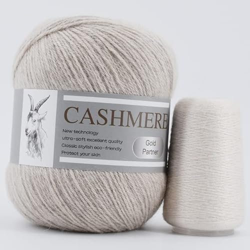 XIAOXIN 4Set 8-teiliges Kaschmirgarn zum Stricken von 3-lagigem feinem Kaschmirgarn, gestrickt, 6 Stränge Kaschmirwolle, Ziegendaunengarn für Kinder