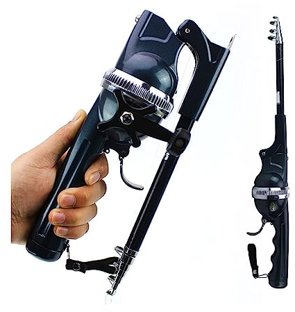 BinOxy Tragbare Karpfen Angelrute 134 cm Faltbare Teleskop Angelrute mit Reel Combo und Angelschnur für Fliegenfischen