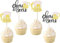24 Stück Cheers Beers Tortendeko Glitzer Biere Champagne Cupcake Toppers Wein Fass Thema Kuchen Deko Feier Dusche Hochzeit Geburtstag Hochzeit Party Kuchen Dekorationen Schwarz