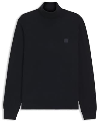 BOSS Hommes Akiro S Pull à col roulé en Coton et Cachemire