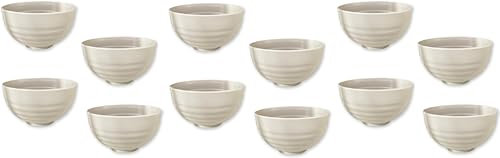 BRICOMIRAS Tazas desayuno grandes 450ml, juego de cuencos desayuno libre de BPA, tazones para cereales, cuenco cereales desayuno saludable, cuenco desayuno irrompible apto lavavajillas (12, Marrón)