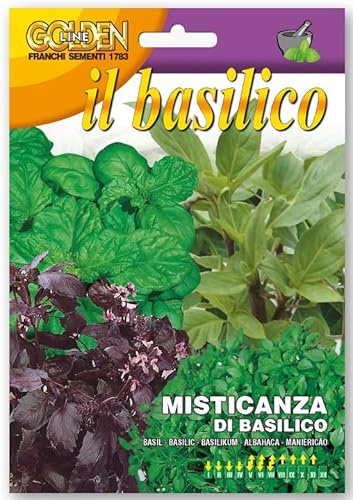 Semi Misticanza di Basilico, Varietà Miste basil seeds Basilikum-Samen semillas de albahaca graines de basilic