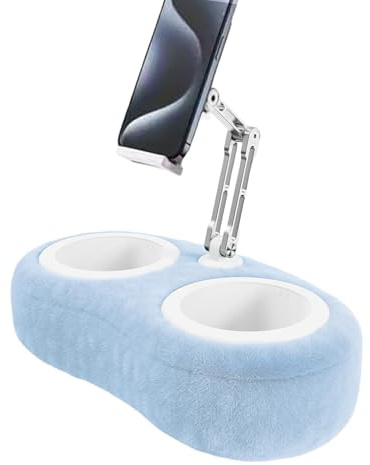 Pillow Holder - Tablet Stand Cushion, Tablet Holder for Bed Reading | Pillow Holder with Snack Bowl, Comfortable Tablet Pillow Holder, Portable Pillow Holder