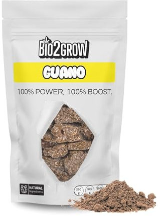Bio2Grow Engrais Guano NPK 1-10-1 - 1 kg - Chauve-souris - Pour la floraison de cultures spéciales - Tomates, piments et légumes - Engrais naturel organique à haut phosphore