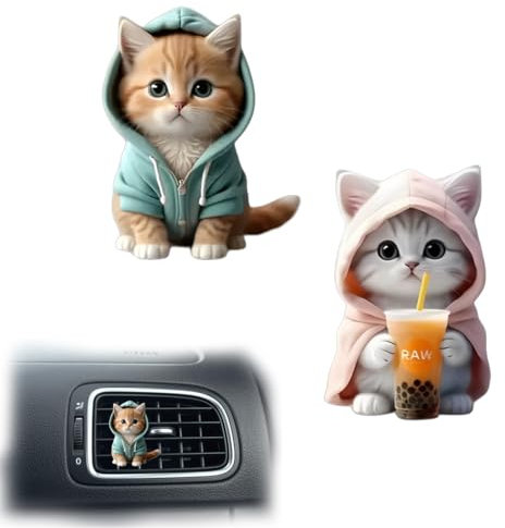 BIRLOZA 2 Pezzi Diffusore oli essenziali auto,Diffusore per auto,Auto essenziale,Deodorante per aromaterapia per auto,Auto Diffusore,Aromaterapia