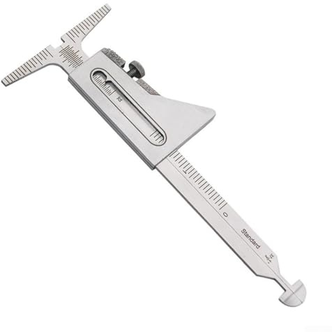 Manometro efficiente con scale di misurazione chiare per una valutazione dello spessore rapida e semplice