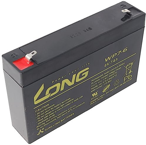 Kung Long WP7-6 Akku Blei 6 Volt 7Ah, Faston 6,3mm