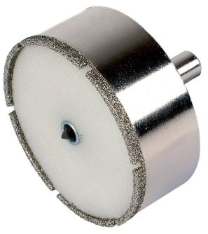 wolfcraft Corona de perforación de diamante Ceramic con broca centradora y vástago I 8911000 I Para montaje de cajas de enchufe en azulejos y baldosas, profundidad de corte de 25 mm
