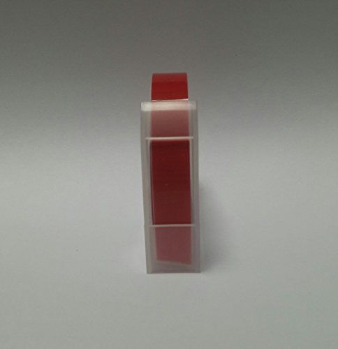 Motex Dymo Compatible Embossing Tape - 1 Roll - Red Tape
