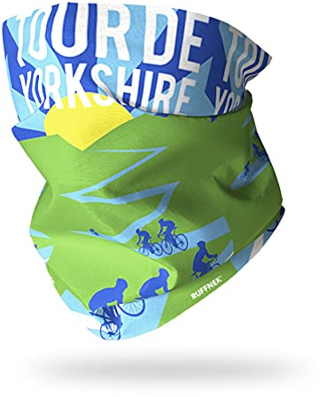 Ruffnek TOUR DE YORKSHIRE Multifunctional Headwear, Tube Neck warmer, Snood Cycle Scarf - Men, Women