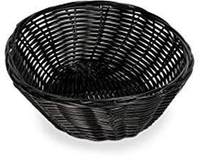 Supreminox Corbeille à Pain Ronde 18x6 cm rotin Noir