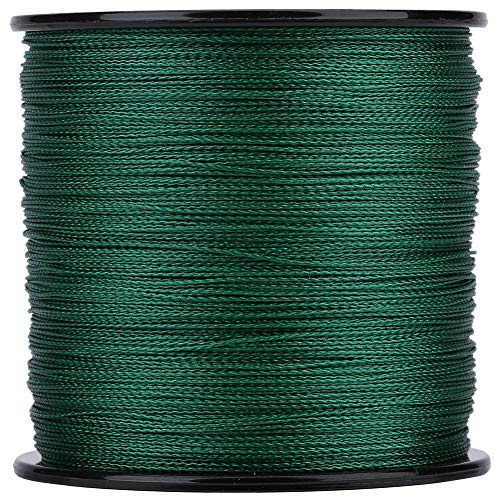 Starbun Línea de pesca-1pc 500m PE Trenzado 4 hebras Líneas de Pesca súper Fuertes Cuerda de Pescado multifilamento Verde(5-Verde)