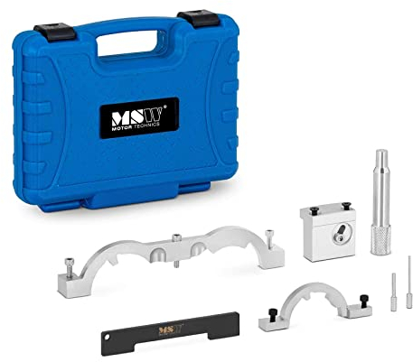 MSW Motor Einstellwerkzeug MSW-ETT-29 (aus Stahl und Aluminium, kompatibel mit Opel und Chevrolet (Verschiedene Modelle), mit Koffer