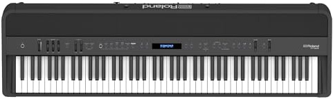Roland FP-90X | Flagship Portable 88-Note Digital Piano | Immersive & Powerful 4 Speaker System | Distinctive Acoustic Tones & Deep Sound Shaping | Bluetooth & MIDI Connectivity | Black
