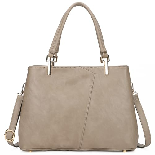 KouLi Buir Hobo Taschen für Damen, groß, PU-Leder, Geldbörsen und Handtaschen, Schultertaschen, Crossbody-Tasche, Tragegriff oben, aprikose, Medium