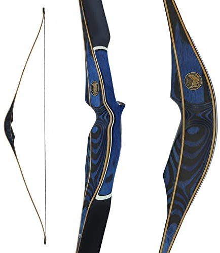 DRAKE ARCHERY Elite Marlin - 54 Zoll - 20-50 lbs - Hybridbogen (Langbogen/Recurvebogen) (40 lbs, Rechte Hand)