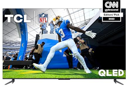 TCL 55-Inch Q6 QLED 4K Smart TV with Google TV (55Q650G, 2023 Model) Dolby Vision, Dolby Atmos, HDR Pro+, Game Accelerator Enhanced Gaming, Voice Remote, Works with Alexa, Streaming UHD Television