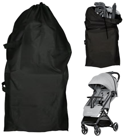 Wisebom Borse Passeggino, Borsa da Viaggio Trasporto Passeggino, Copripasseggino Universale Sacca Porta Passeggino Accessori Passeggino per Aereo Gate Check e Stoccaggio