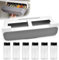 MININUSI Especieros para Cocina Colgante Especieros para Cocina Dentro Armario Especiero Extraible Pequeño Organizador Especias Cocina Ahorra Espacio para Caber 6 Botes Anchos + 6 Pcs Botes Especieros