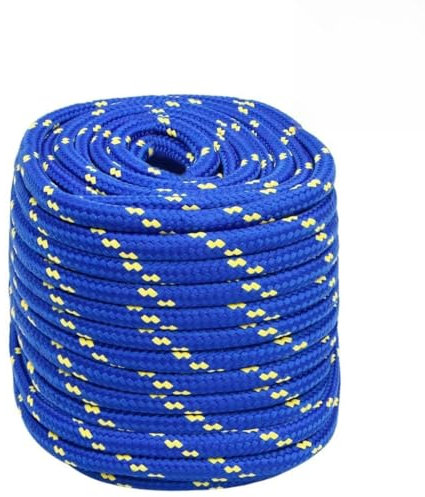 Homgoday Furniture Rope for Boat Blue 16 mm 25 m Polypropylene, Nautical Rope Furniture, Work Rope, Multi-Purpose Rope for Outdoor Activities, Nautical Rope, Multi-Purpose Rope