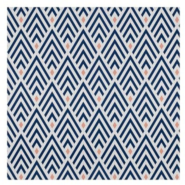 AMIGO Carta da Parati Autoadesiva Effetto Diamantato Design Geometrico con Strisce Blu - Rivestimento Impermeabile per Cucina, Bagno e Mobili 45 x 400 cm