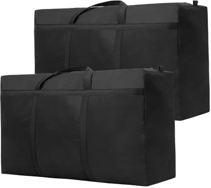 Janety 300L bolsas de almacenamiento Gruesa con Asa bolsa transporte, 2 Pieza bolsas mudanza Adecuada para Guardar Ropa de Cama, Edredón, Juguetes, Ropa, 116 * 55 * 46 CM