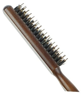 WRITWAA Cepillo De Pelo Mango De Madera y Cerdas De Cerdo, Cepillo Pelo Limpio, Tamaño Mediano, Para Uso Salón y Hogar, Herramienta Natural Para Estimular Cuero Cabelludo