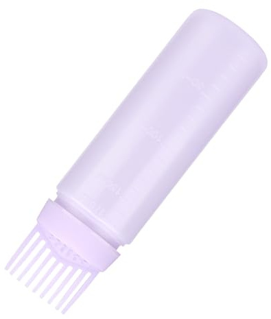 Root Comb Applicator Bottle - Hair Dye Bottle Tool, Safe Harmless Applicator | Beauty Salon Coloring Kit, Home Hair Care Bottle, Root Touch Up Barber Dye Application Routine