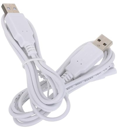 NIYANGLE 2stücke Usb-netzkabel Ladekabel für Zahnreinigungsgeräte Lang mit Doppeltem Kupferkern Kompatibel mit Kosmetikgeräten und Gesichtsreinigern Ersatzladegerät