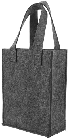 VINTORKY Bolsa Porta Botellas de Vino para 2 Botellas de Fieltro para Almacenamiento Minimalista y Práctica Diseño Elegante en Diversas Ocasiones