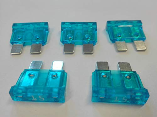 Flachsicherung 15A 15 Ampere blau AUTO SICHERUNGEN Wohnwagen x 10