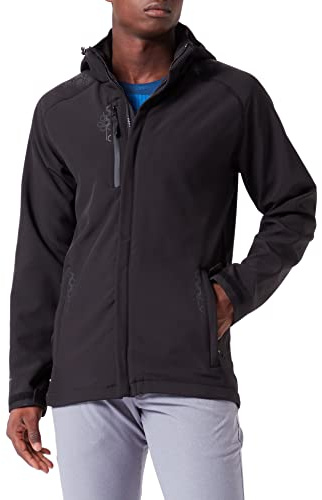 Regatta Men's X-Pro Repeller Lined Hooded Softshell Jacket, Black (Black), Large (Manufacturer Size:L)