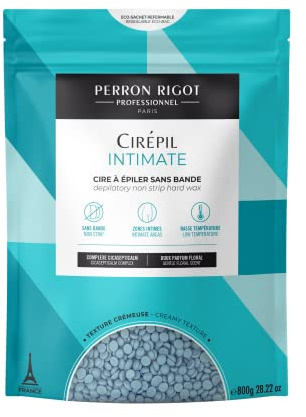 Cirepil - Intimate - 800g / 28.22 oz Hard Wax Beads Bag - With Cicasepticalm & Coconut Oil - Specialized for Brazilian & Bikini Waxing - Creamy Anti-Bump Hair Removal for Sensitive Areas - Refill Bag