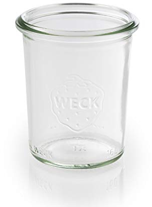 APS 82371 12er-Set Weck-Gläser, Dessertgläser, Mini-Sturzform, 160 ml, Ø 6 cm, Höhe 8 cm