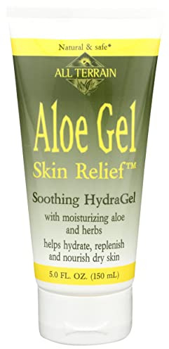 All Terrain Natural Aloe Gel Skin Relief, Skin Protectant, 5oz, With Moisturizing Aloe & Allantoin