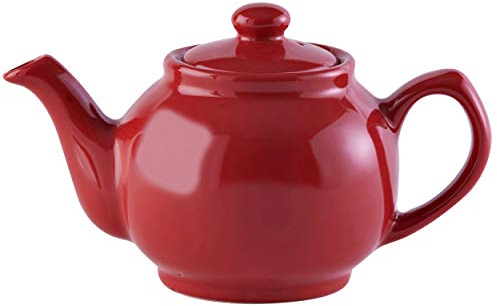Classic Price and Kensington Brights Ceramic Red 6 Cup Teapot (Branded Item)