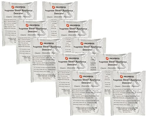 Propress Accessories Packet of Steamer Descaler, 10 x 250g
