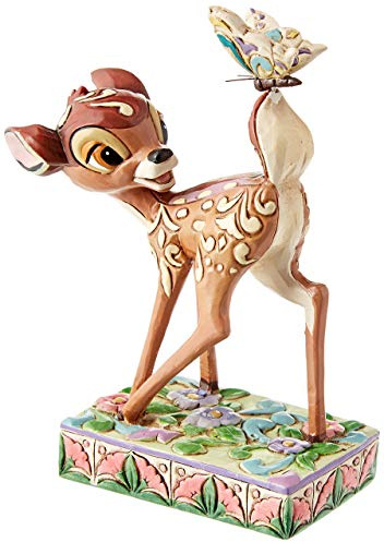 Disney Traditions Figura de Bambi con Mariposa, Diseñada pr Jim Shore, coleccionar, Enesco