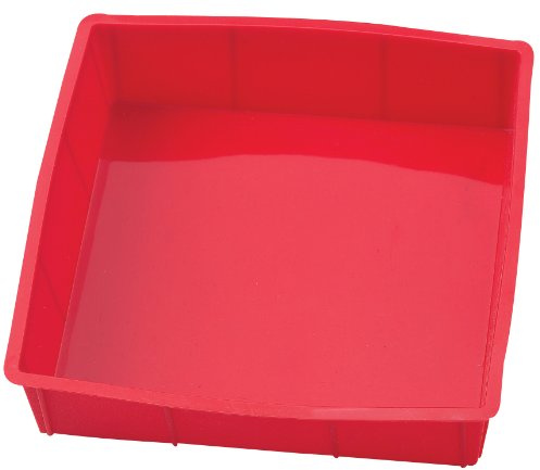 Mrs. Anderson's Baking Silicone 9-Inch Square Cake Pan, BPA Free, Non-Stick European-Grade Silicone, 9 x 9-Inches