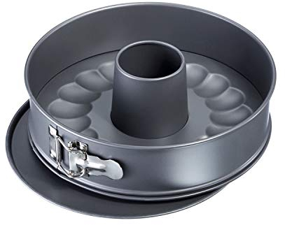 Westmark Springform mit zwei Böden, Ø 24 cm, mit Antihaftbeschichtung, kaltgewalzter Stahl, Back Meister, Anthrazit, 32652270