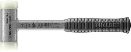 Supercraft Skonsam hammare, med okrossbart rörhandtag av stål och ergonomiskt format, halkfritt handtag | D = 40 mm | 3377.040
