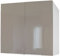 Berlioz Créations CP8HT Hängeschrank für Küche mit 2 Türen in taupefarbenem Hochglanz, 80 x 34 x 70 cm, 100 Prozent französische Herstellung, Taupe Hochglänzend